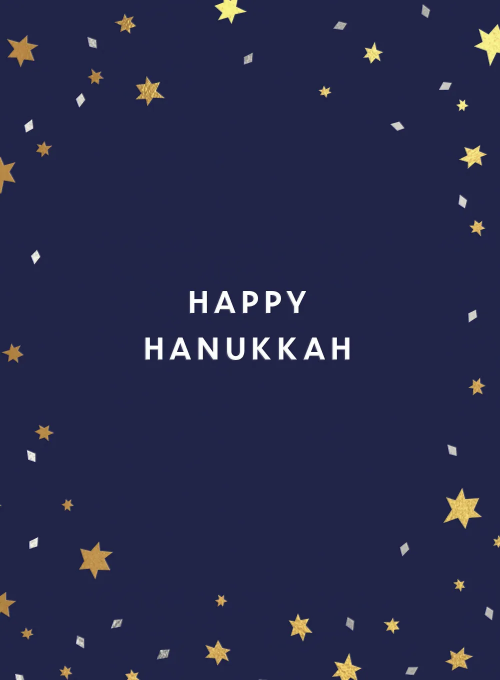 Hanukkah Glitter - hanukkah_cards - Card