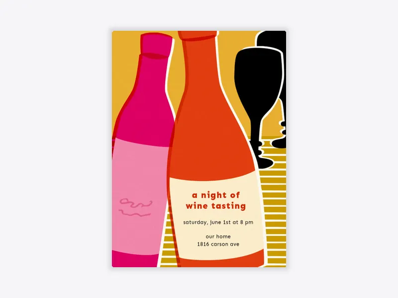 Hello Wine - wine_tasting - Invitation