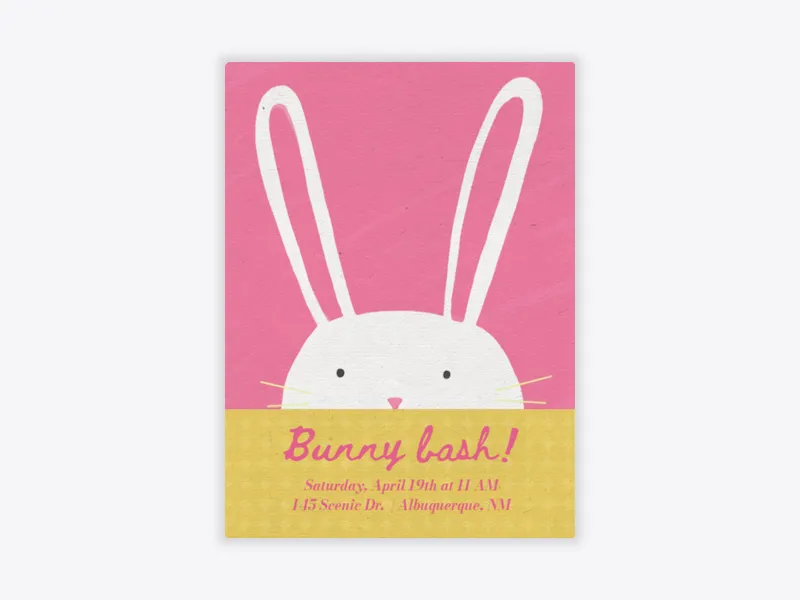 Hip Hop Hooray - easter - Invitation