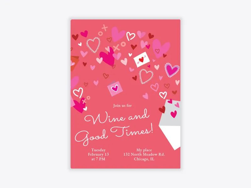 Hearts And Crafts - valentines_day - Invitation