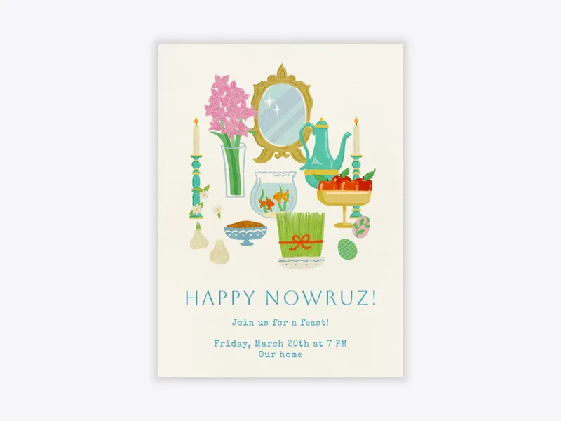 Happy Nowruz - nowruz - Invitation