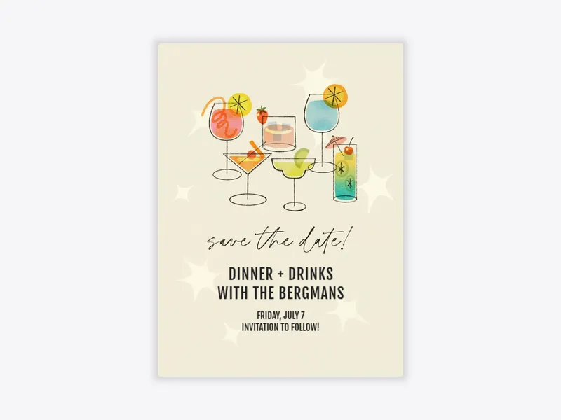 Happy Times Ahead - parties_save_the_date - Invitation