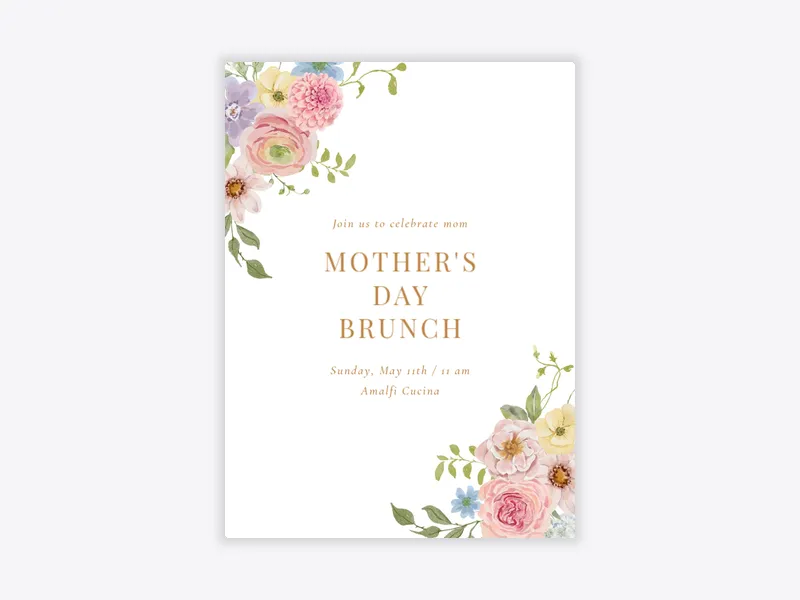 Joyful Blooms - mothers_day - Invitation