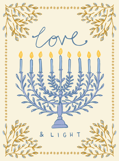 Lit With Love - hanukkah_cards - Card
