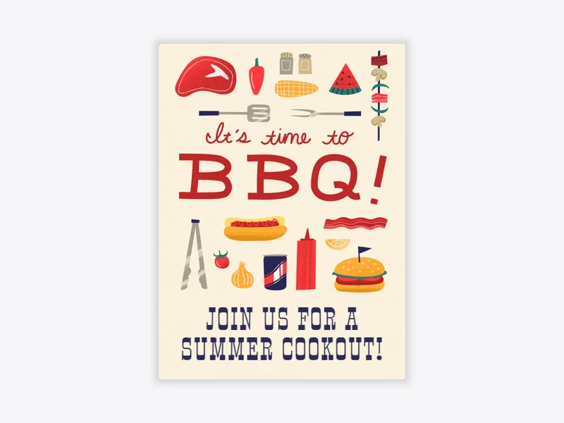 Labor Day Cook Out - memorial_day - Invitation