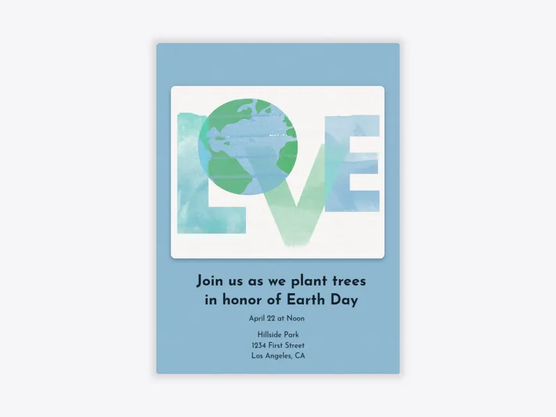 Love Earth - activism - Invitation