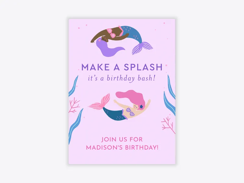 Make a Splash Birthday Bash - featured - Invitation