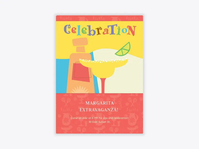 Margarita Celebration - cinco_de_mayo - Invitation