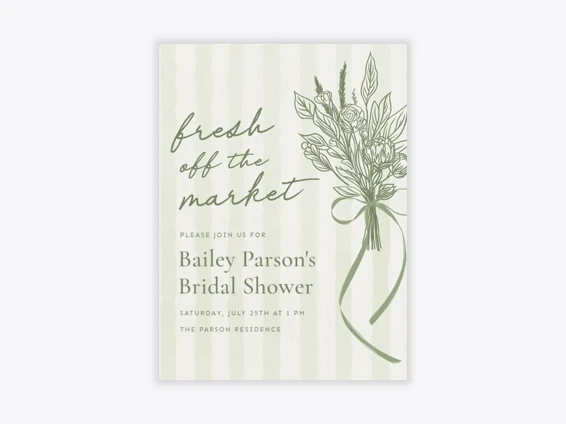 Modern Arrangement Bridal Shower - bridal_shower - Invitation