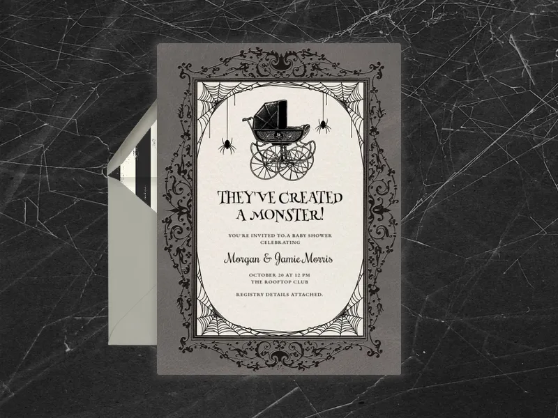 Monster In Tow - halloween - Invitation