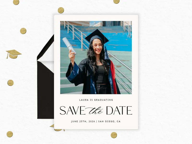 Modern Polaroid (Photo) - parties_save_the_date - Invitation