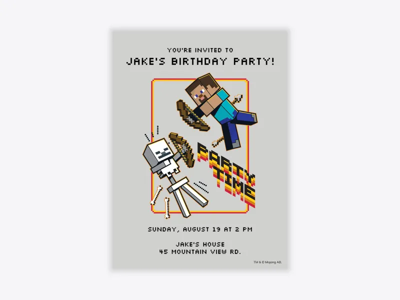 Minecraft: Jolly Mobs Duel - minecraft - Invitation