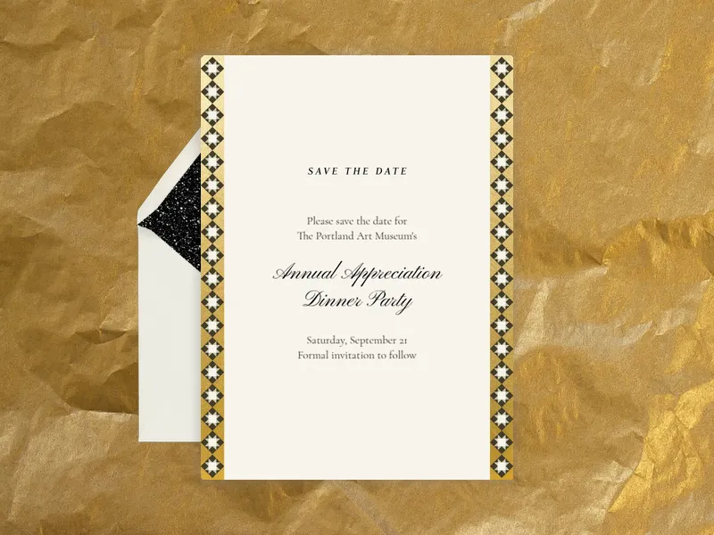 Garden Medallion - business_save_the_date - Invitation