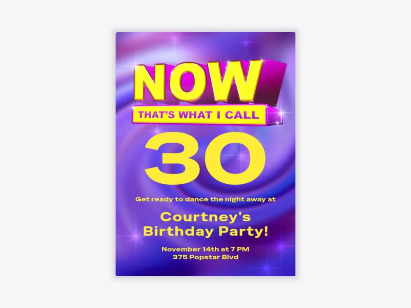 Now, That’s Fun - 30th_birthday - Invitation