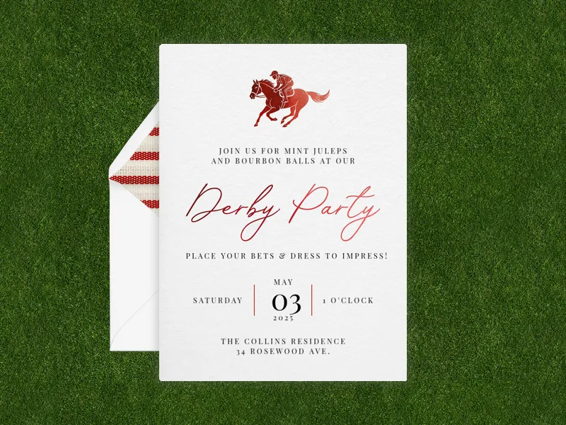 Off to the Races - derby_day - Invitation