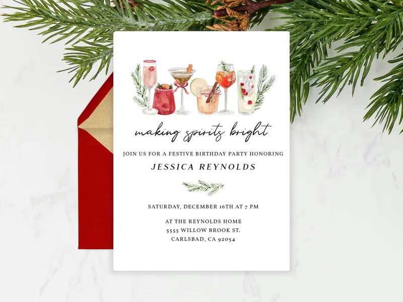 Mix & Mingle the Merry Way - adults - Invitation