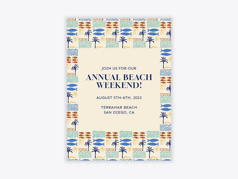 Palm Trees & Sea Breeze - featured - Invitation