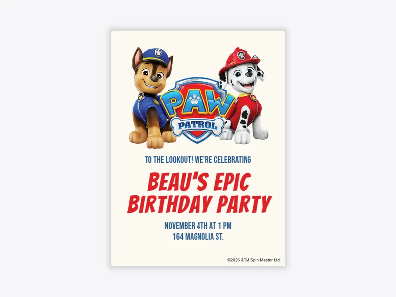 PAW Patrol™: Lookout Fun - paw_patrol - Invitation