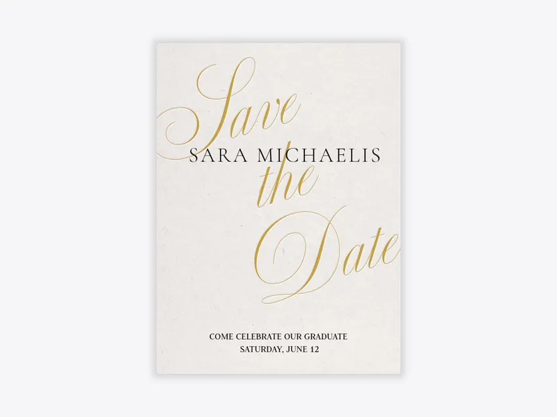 Minimalist Save the Date - graduation_save_the_date - Invitation