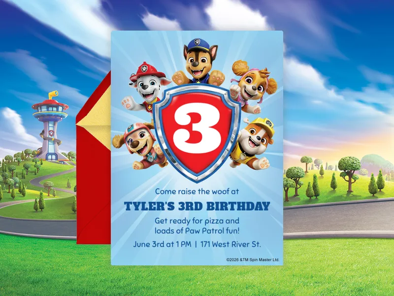 PAW Patrol™: Raise the Woof - popular_characters - Invitation
