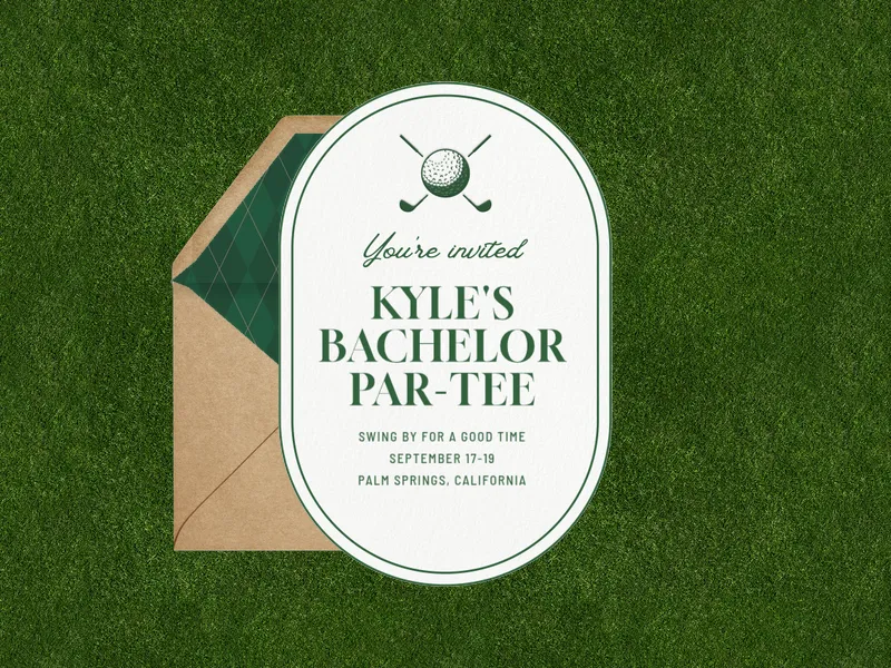 On Par - bachelor - Invitation