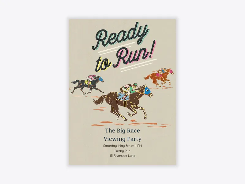 Ready to Run - derby_day - Invitation