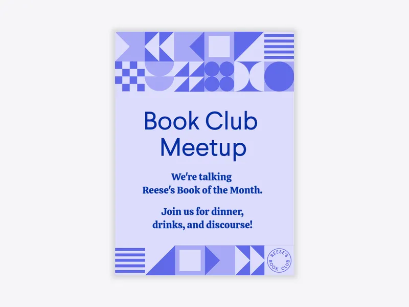 Reese’s Book Club: Purple Storytime Meetup - reeses_book_club - Invitation