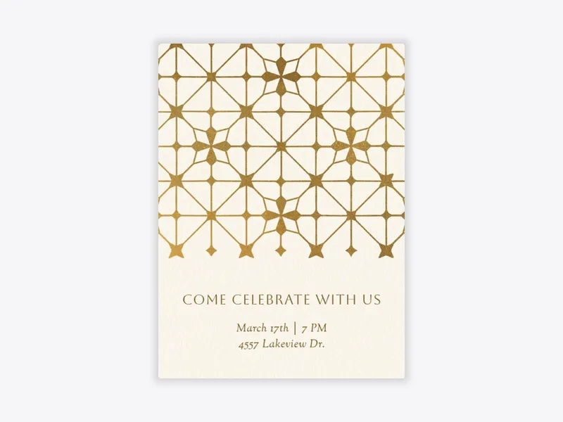 Ramadan Star Mosaic - ramadan - Invitation