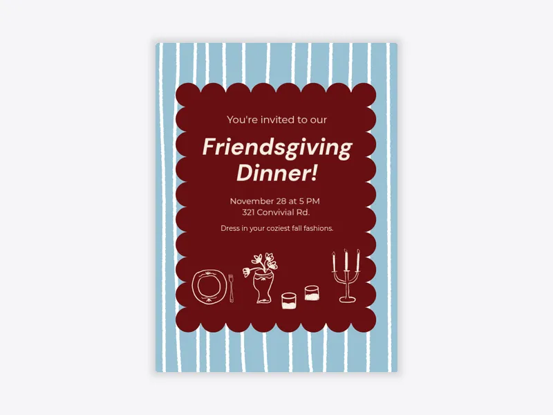 Scalloped & Striped x Jenna O’Brien of Feeling! Magazine - featured - Invitation