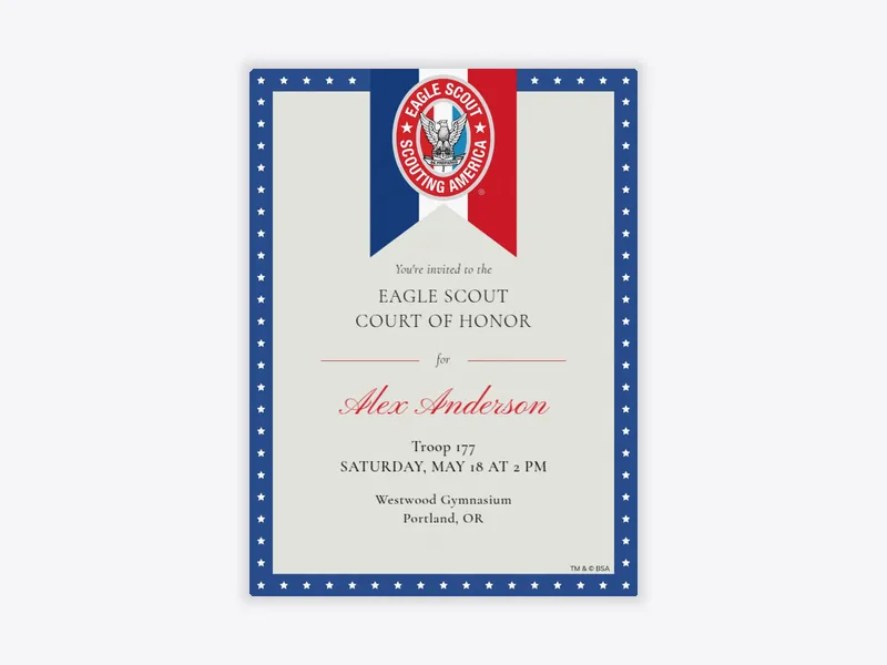 Scouting America: Eagle Scouts - boy_scouts_of_america - Invitation