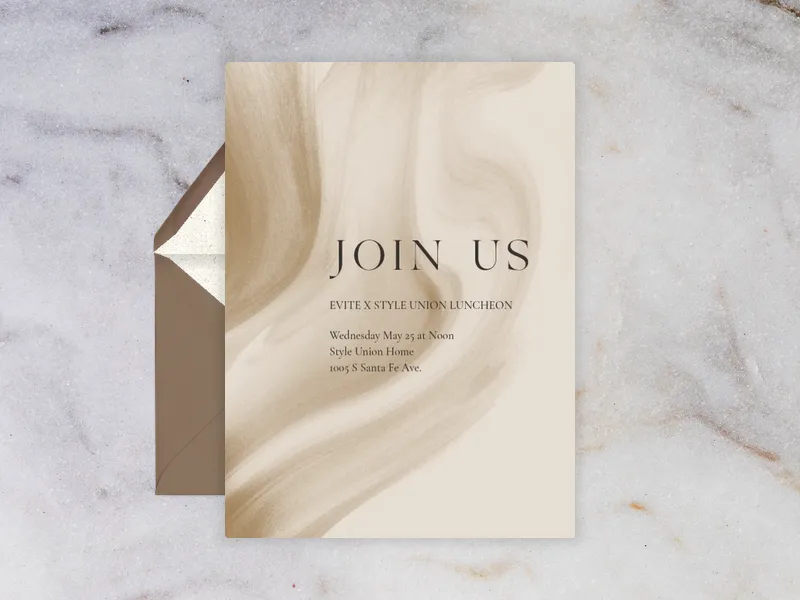 Sand Waves - dinner_party - Invitation