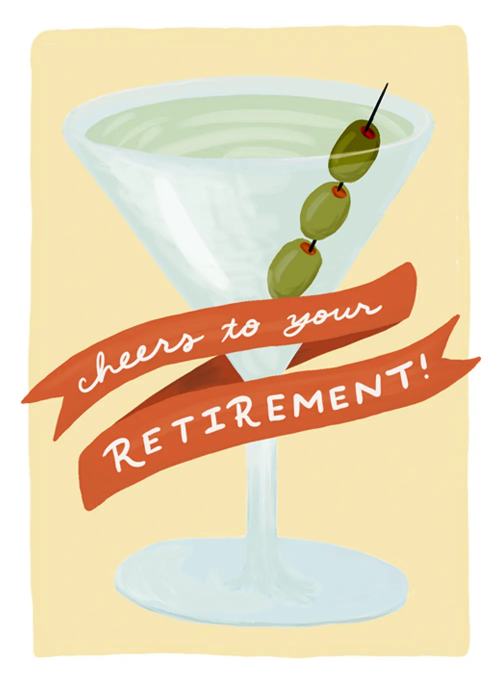 Retirement Martini - retirement_cards - Card
