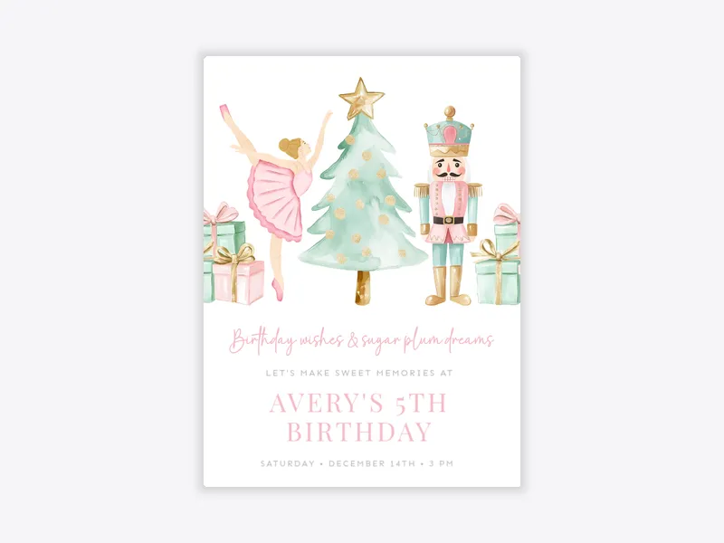 Sugar Plum Dreams - featured - Invitation