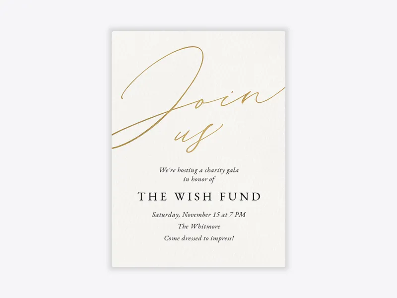 Sweet Shimmer - charity_fundraisers - Invitation