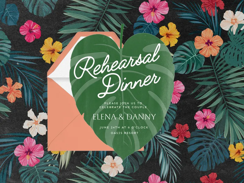 Tropical Monstera - featured - Invitation