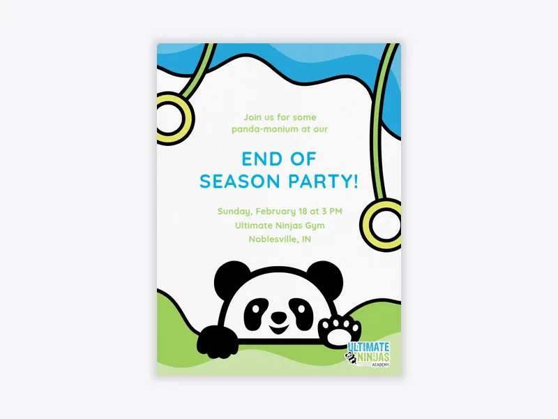 Ultimate Ninjas: Peeking Panda - ultimate_ninjas - Invitation