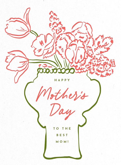 Trimmed Bouquet - mothers_day_cards - Card