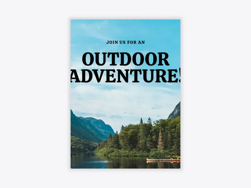 Wilderness - summer - Invitation