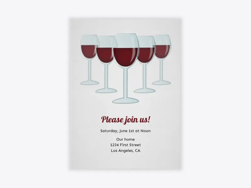 Wine Swirl Taste - wine_tasting - Invitation