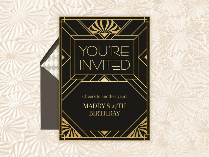 You're Invited Art Deco - cocktail_party - Invitation