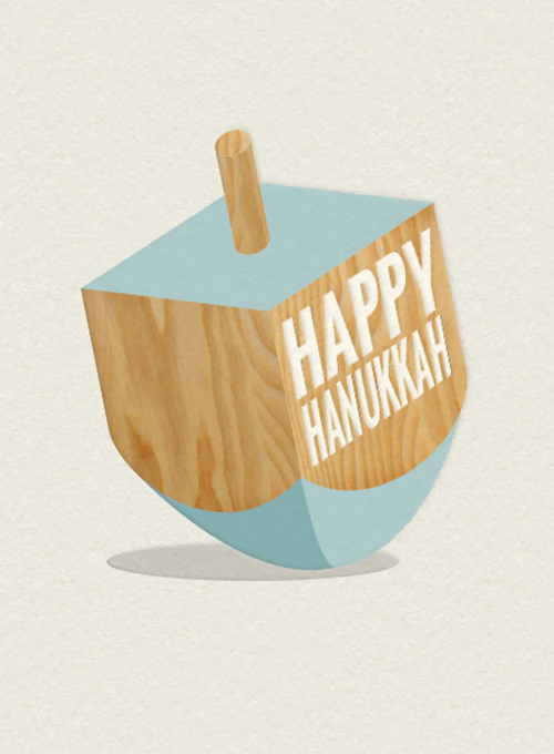 Dreidel - hanukkah_cards - Card