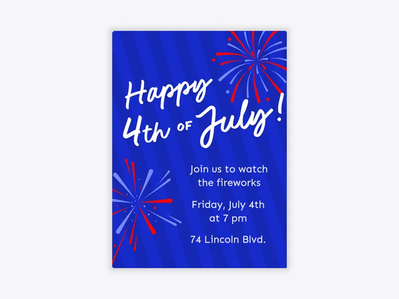 Happy Fireworks - july_fourth - Invitation