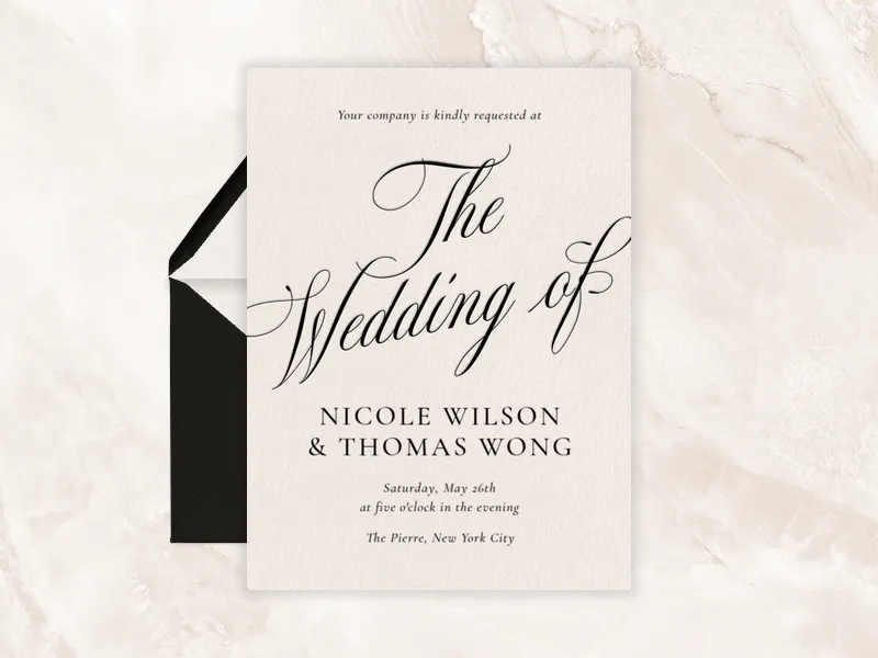 Elegant Script - wedding_day - Invitation