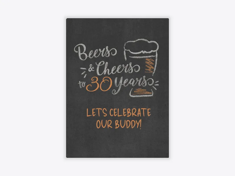 Beers and Cheers at 30 - 30th_birthday - Invitation