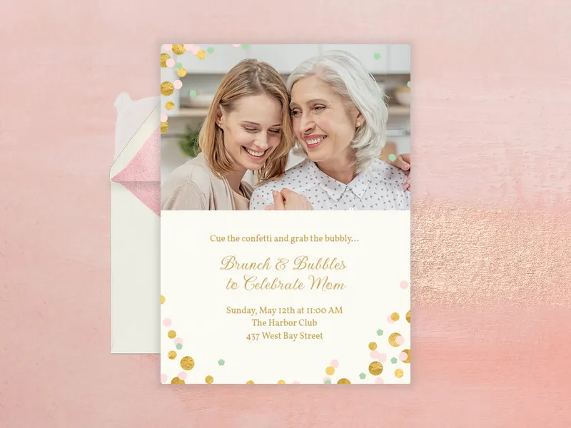 Celebrate Mom (Photo) - spring - Invitation