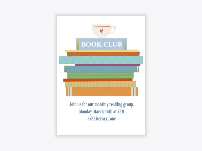 Coffee Book Club - book_club - Invitation