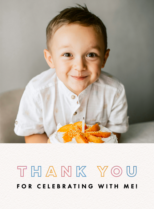Classic Primary Thank You (Photo) - thankyou_cards - Card