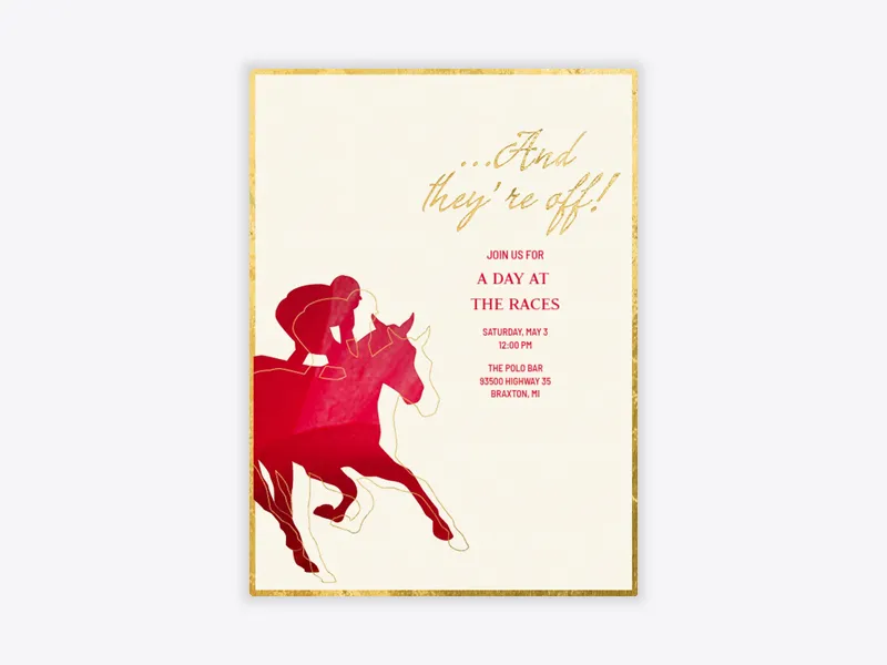 Derby Rose - derby_day - Invitation