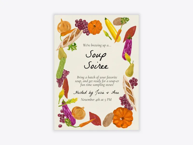 Farm to Table - fall - Invitation