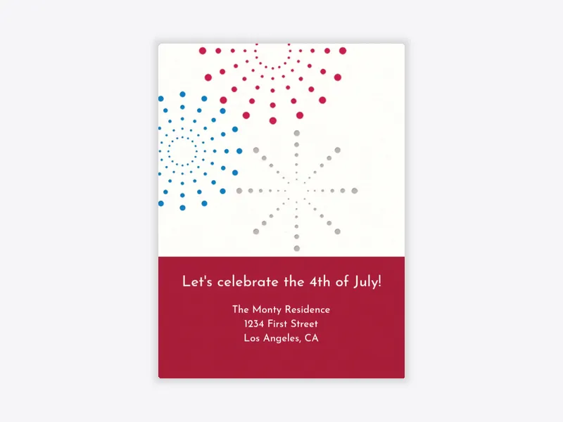 Fireworks Display - july_fourth - Invitation